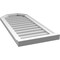 Ekena Millwork Octagonal Top Surface Mount PVC Gable Vent w/ 2"W x 2"P Brickmould Sill Frame, 16"W x 36"H GVPOT16X3603SN - alternate 2